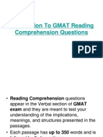 GMAT Reading Comprehension Practice Test