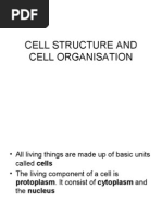 Cell Structure and Cell Organisation