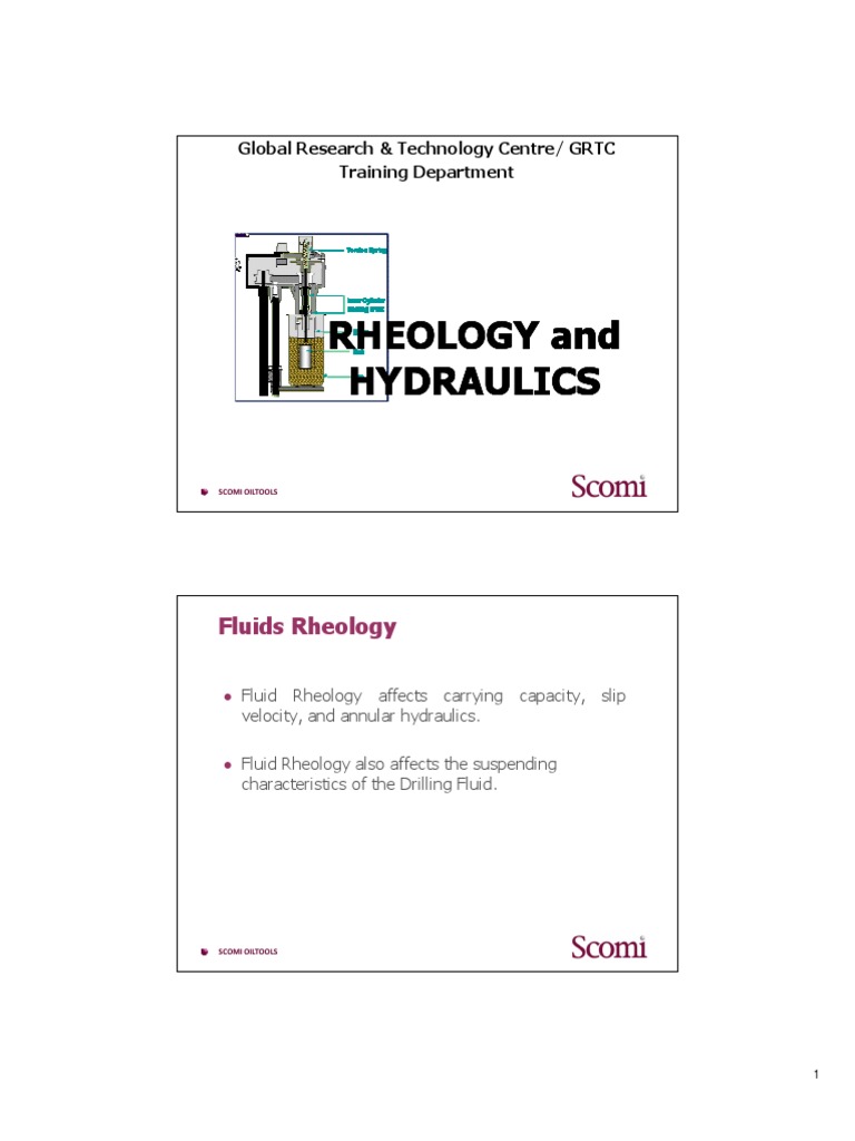 3 - Rheology and Hydraulics - PTM - Handout | PDF | Rheology | Shear Stress