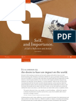 Self, and Importance.: A Call To Reflection and Action