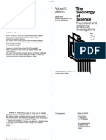 Merton the Sociology of Science