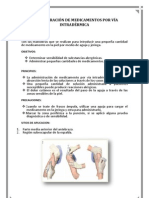 Administración de Medicamentos Por Vía Intradérmica