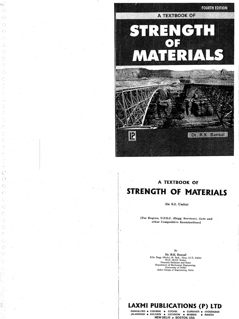 Strength of Materials RK Bansal PDF