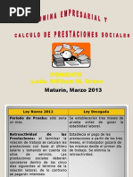 2. Nómina Laboral y Cálculo de Prestaciones Sociales