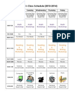 Classschedule 2013-14