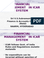 Financial Management in Icar System
