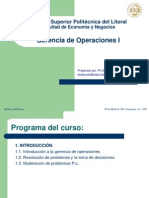 Introducción Cap Tulo 1 GERENCIA DE OPERACIONES I