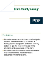 Narrative Text/essay