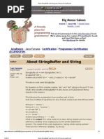 About StringBuffer and String (SCJP Forum at JavaRanch)