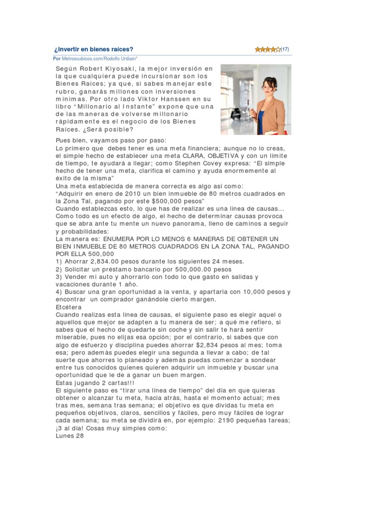 Guía para Invertir en Bienes Raíces | PDF | Negocios | Finanzas y dinero