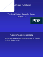 Lexical Analysis: Textbook:Modern Compiler Design