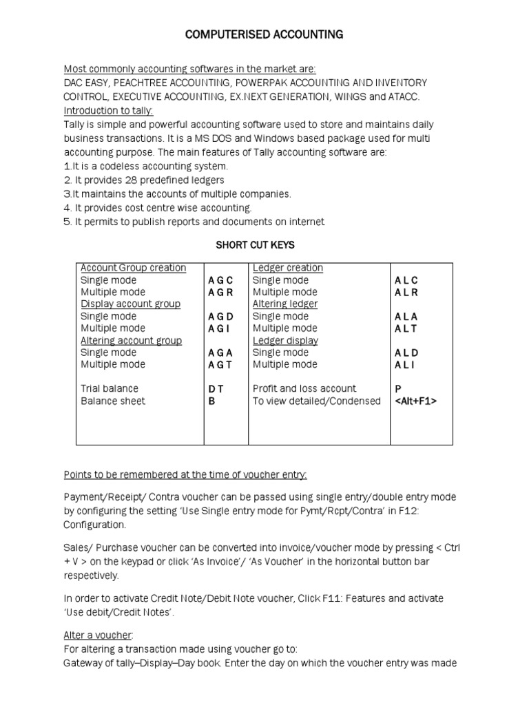 Computerised Accounting | PDF | Voucher | Debits And Credits