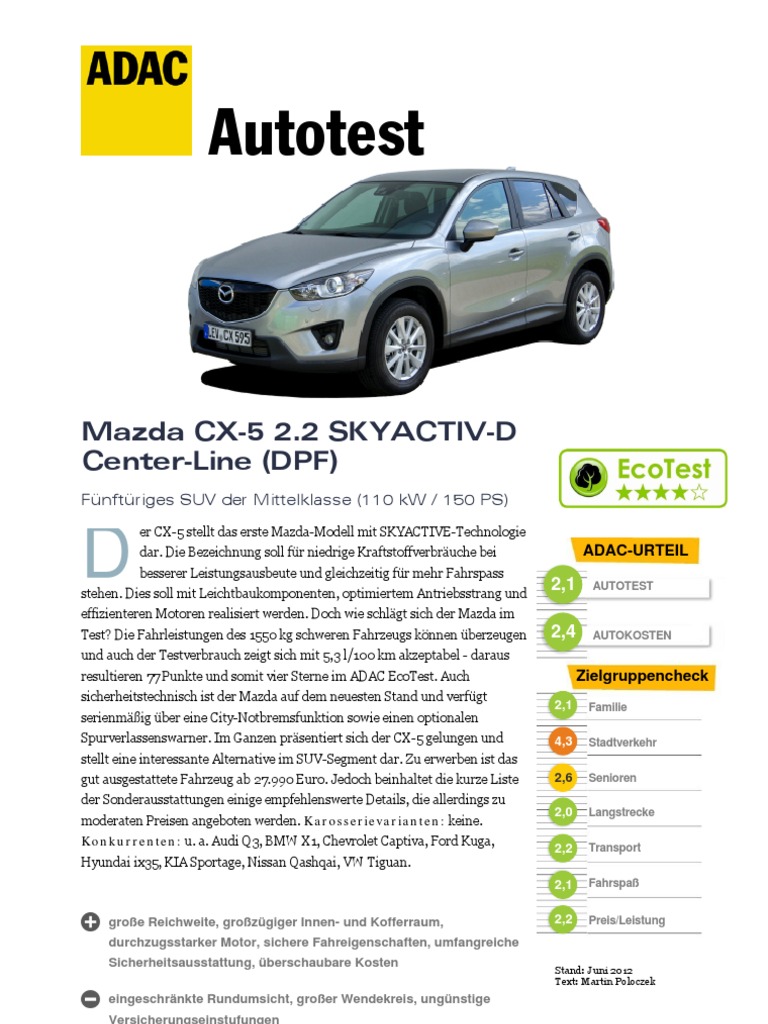 Mazda Cx 5 2 2 Skyactiv D Center Line Dpf Pdf