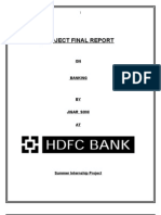 On Banking HDFC Bank Summer Report 55