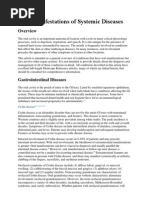 Oral Manifestations of Systemic Diseases