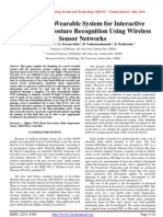 Design of A Wearable System For Interactive Caption and Posture Recognition Using Wireless Sensor Networks