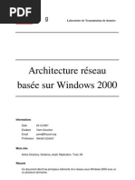 Download Architecture rseaux base sur Windows 2000 by Sylvain MARET SN15932625 doc pdf