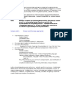 Template Disciplinary Letters Examples