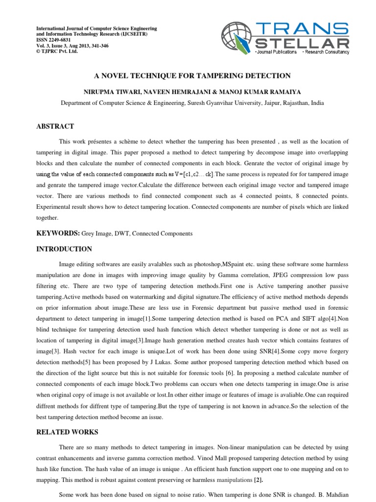 A Novel Technique - Full | PDF | Matrix (Mathematics) | Mathematical ...
