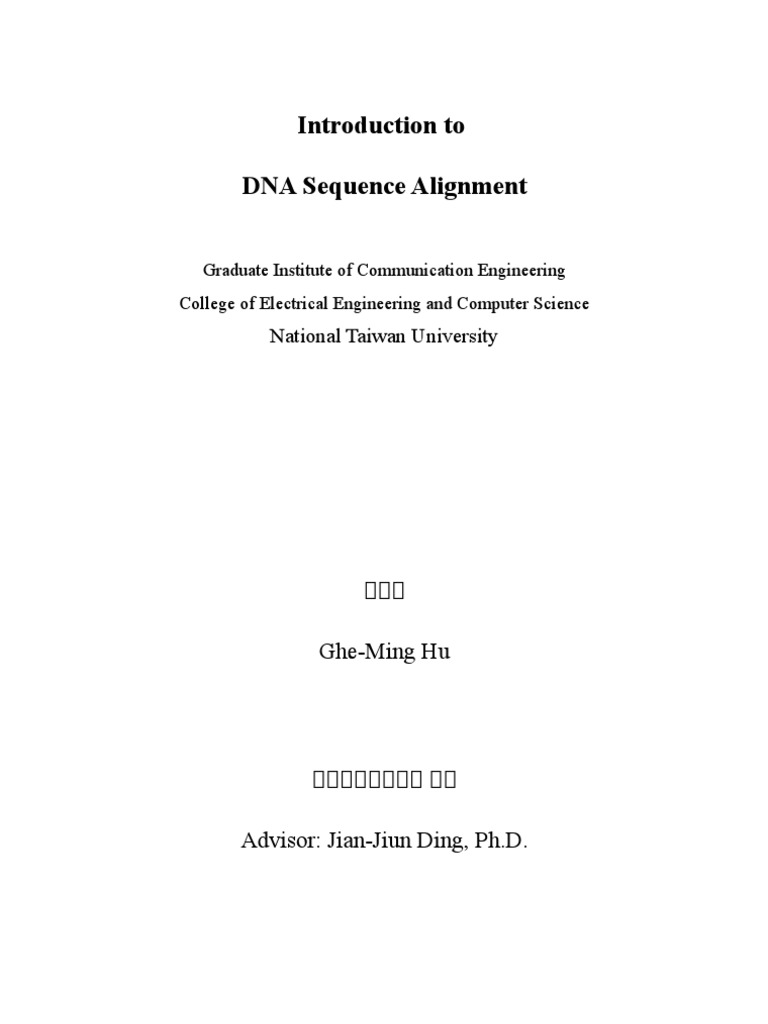 DNA Sequence Alignment | PDF | Blast | Sequence Alignment