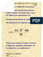 Practica No.6 Ecuaciones Mendez Cruz Maritza