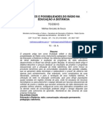 Limites e Possibilidades do rádio na educação a distância