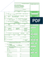 Birth Certificate form