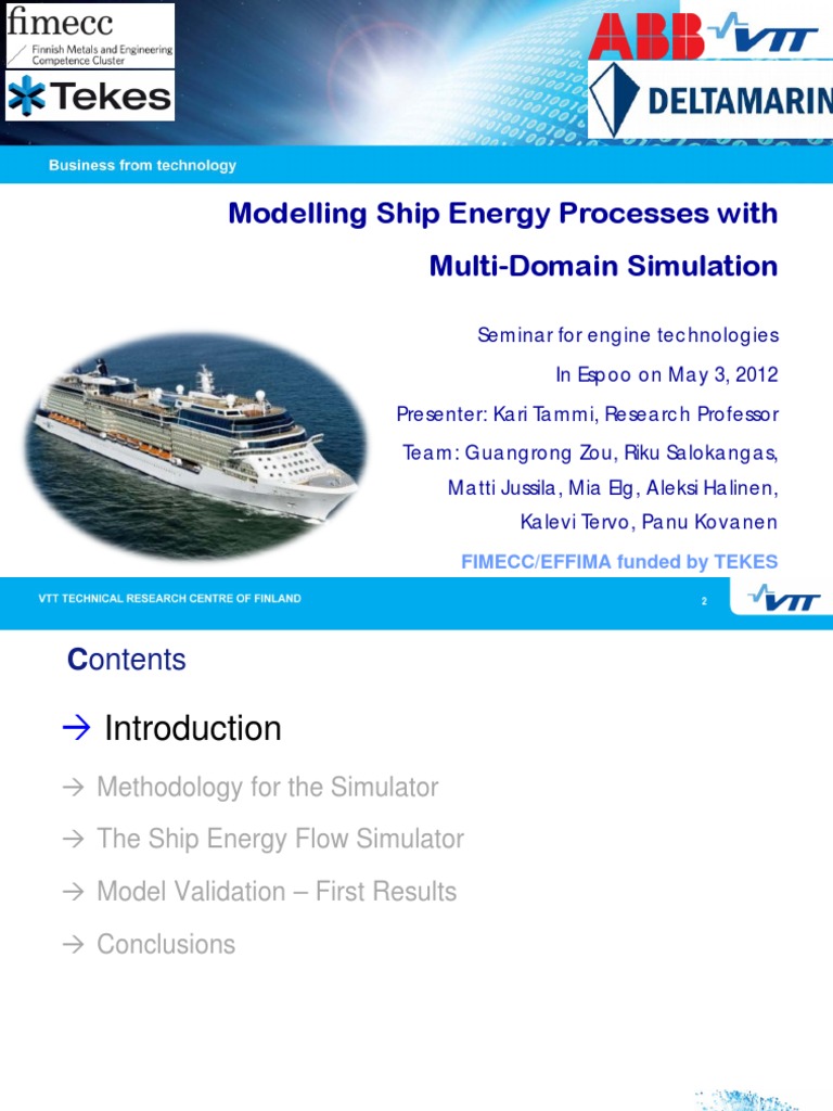 Modelling Ship Energy Processes With Multi-Domain Simulation | PDF ...