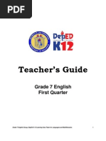 Download TG First Quarter Grade 7 English by Edward Almazan SN159357418 doc pdf