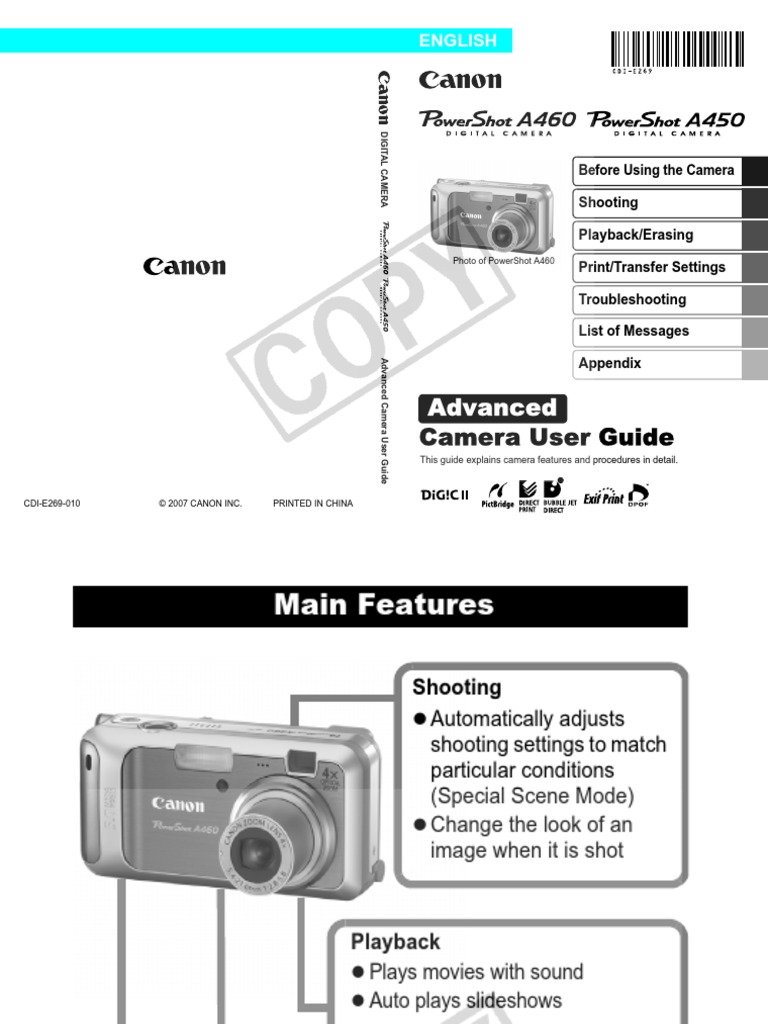 Advanced: Camera User Guide | PDF | Exposure (Photography) | Autofocus