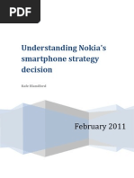 Understanding Nokia Smartphone Strategy