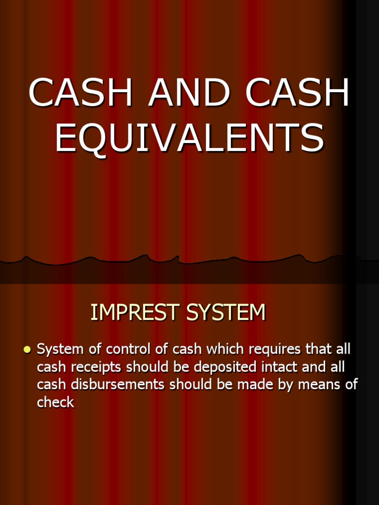 Cash and Cash Equivalents PDF Debits And Credits Deposit Account