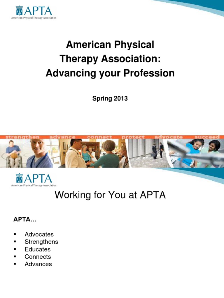 APTA Spring 2013 Strategic Goals Overview | PDF | Physical Therapy ...
