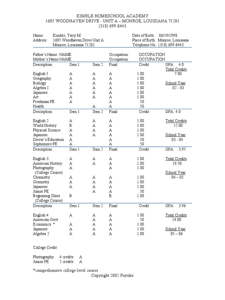 sample-hs-transcript-pdf