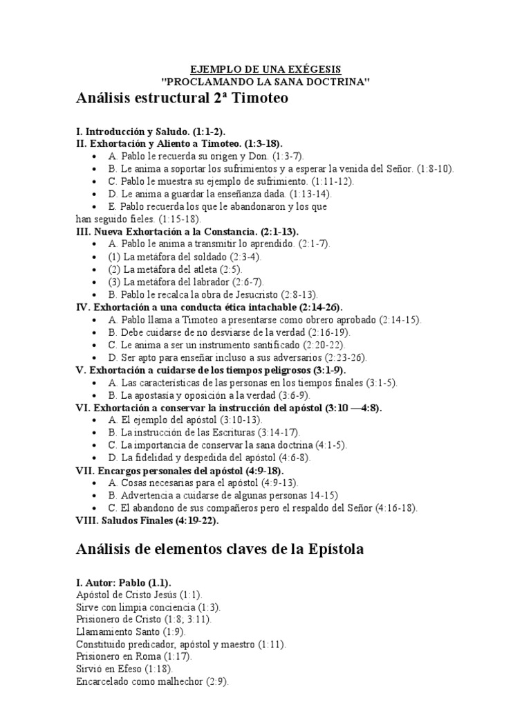 EJEMPLO DE UNA EXÉGESIS | Pablo el apóstol | Evangelios | Prueba ...