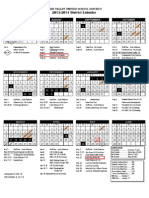 Dvusd 2013-2014 District Calendar