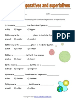 Comparatives and Superlatives 2 Worksheet