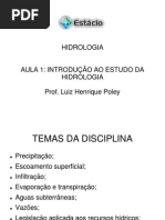 Aula 1 Hidrologia