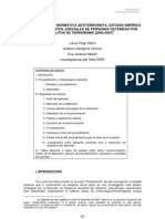 Aplicación de La Normativa Antiterrorista. Estudio Empírico Sobre Expedientes Judiciales de Personas Detenidas Por Delitos de Terrorismo