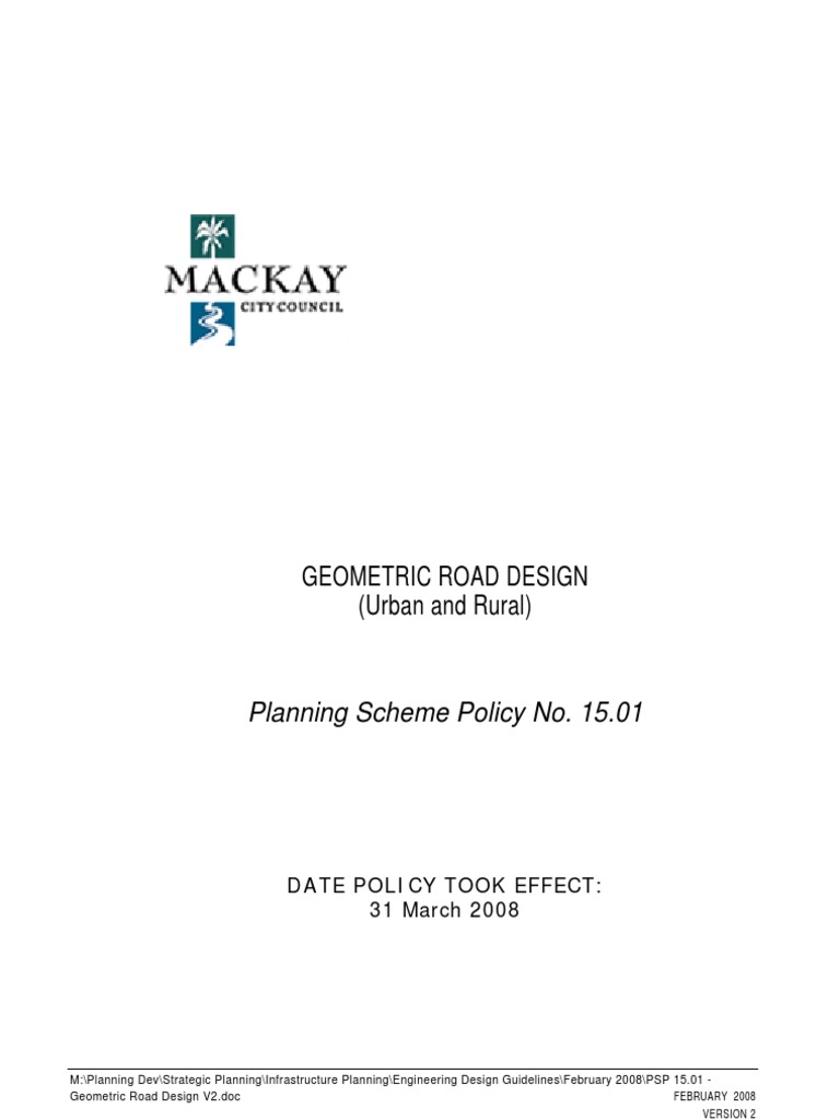 Geometric Road Design V2 PDF Road Traffic