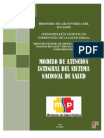 MAIS 2012 - Modelo Atencion Integral Salud Ecuador