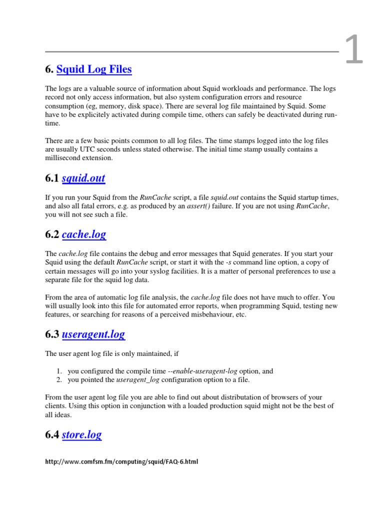 Understanding Squid Log Files | PDF | Hypertext Transfer Protocol ...