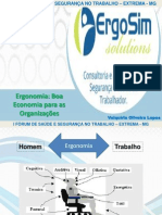 Ergonomia Boa Economia para As Organizações - Verdadeiro