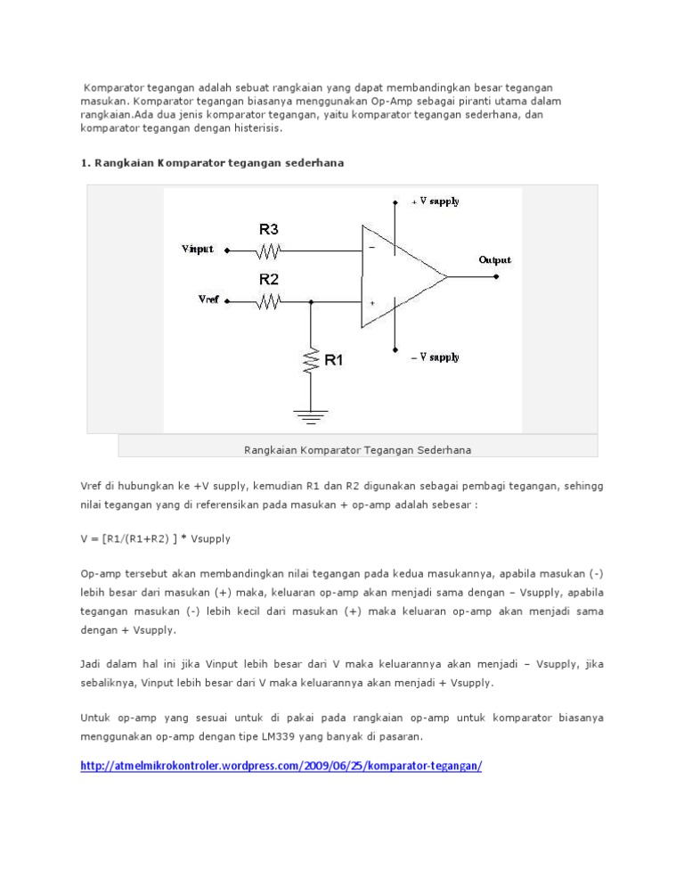 Dasar Teori Komparator