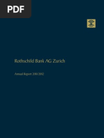 Rothschild Bank AG Zurich Annual Report 20112012