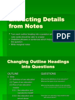 Extracting Details From Notes