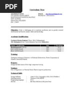 Standard Resume Seafarers