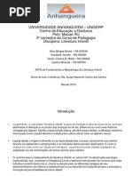 ATPS Literatura Infantil