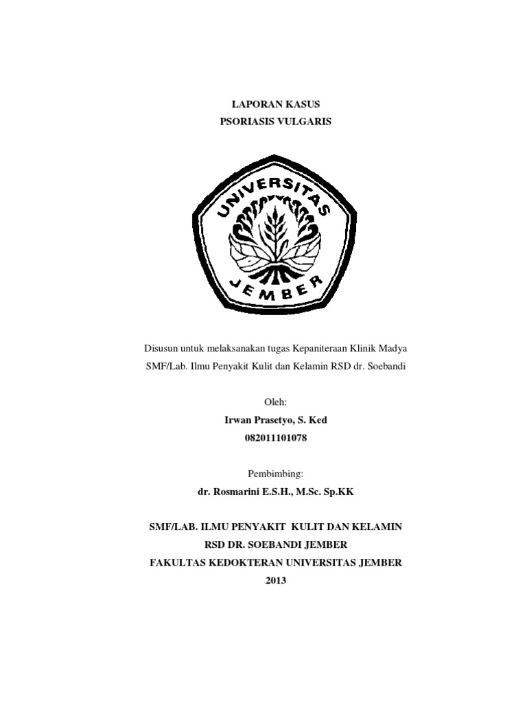 laporan kasus psoriasis vulgaris pdf