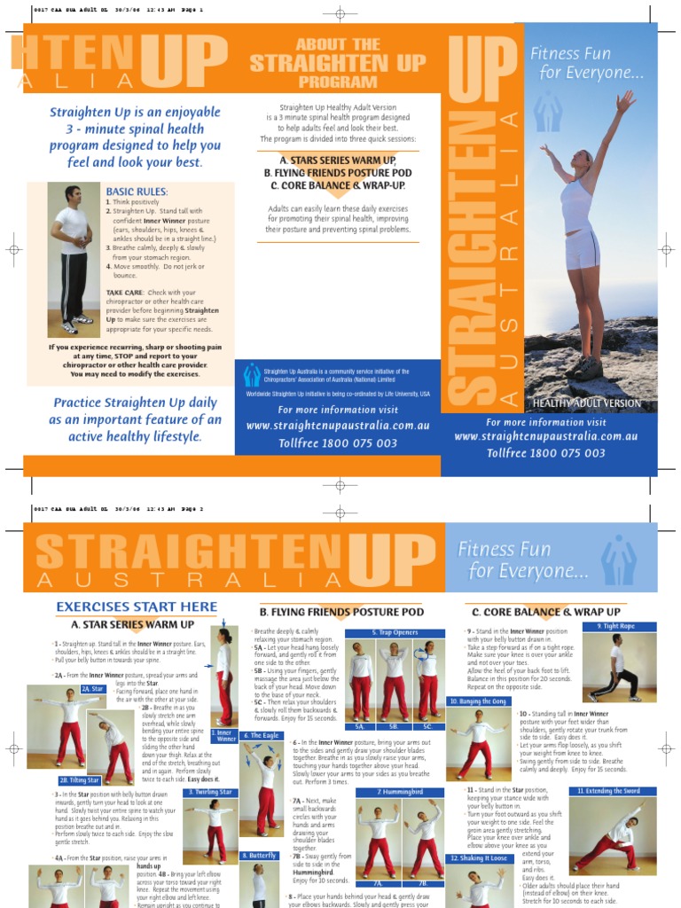Straighten Up Exercises | Foot | Physical Fitness - Straighten Up Exercises For Adults With Slouching